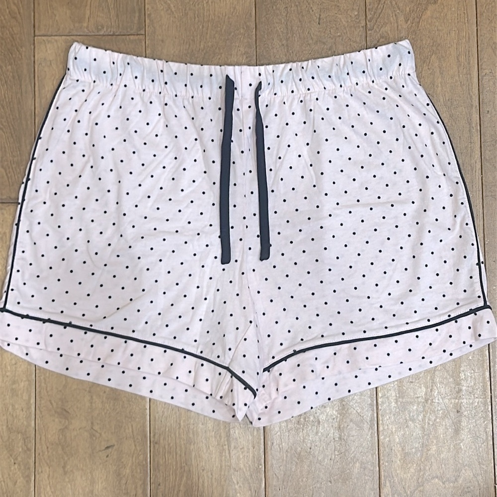 Pink Polka Dot Sleep Shorts Liz Claiborne NWOT Medium